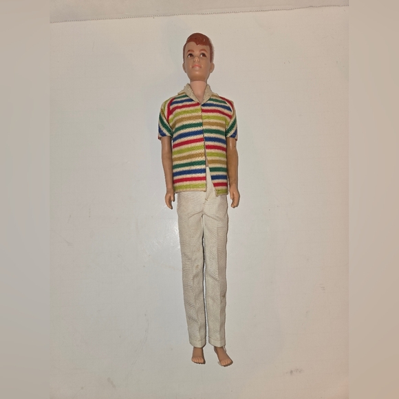 Vintage 60s Barbie & Ken Red Case Midge & Ken Doll Lot Of Clothing & Accessories - Picture 15 of 16